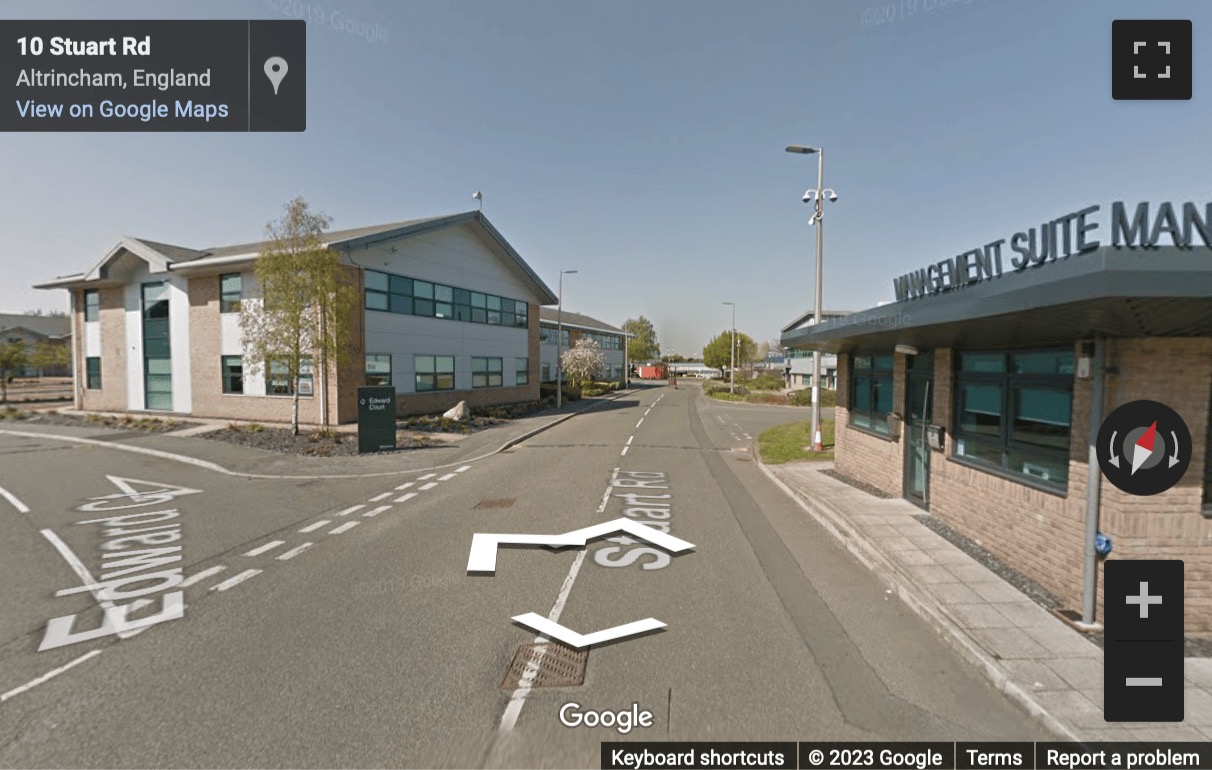 Street View image of Altrincham Business Park, Stuart Road, Trafford, Manchester, Greater Manchester