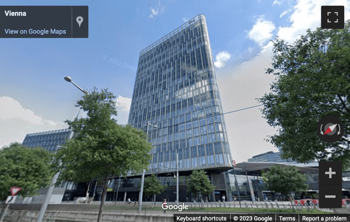 Street View image of THE ICON VIENNA, Tower 24, 3rd Floor Wiedner Gürtel 13, Vienna