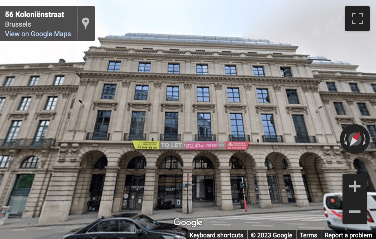 Street View image of Rue des Colonies 56, Brussels