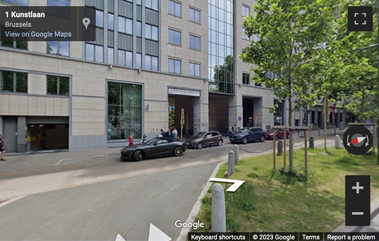 Street View image of Avenue des Arts, 6, Brussels