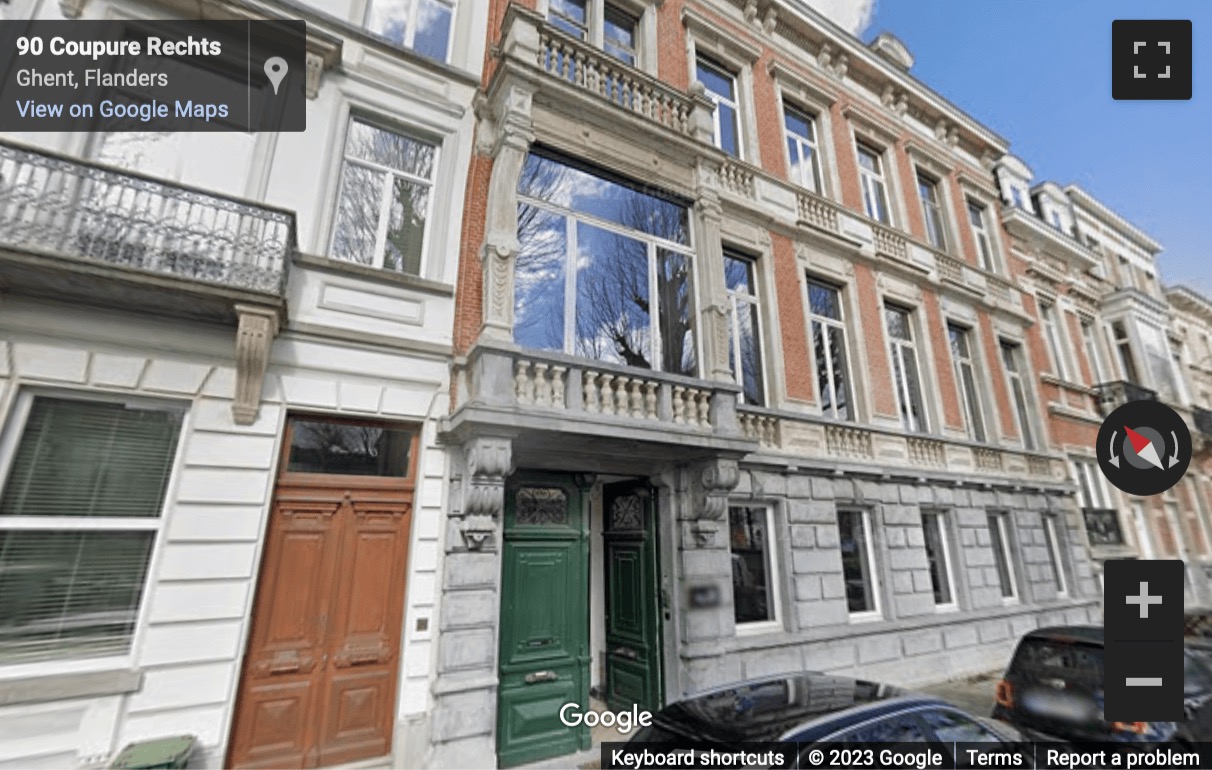 Street View image of Coupure Rechts 88, Ghent