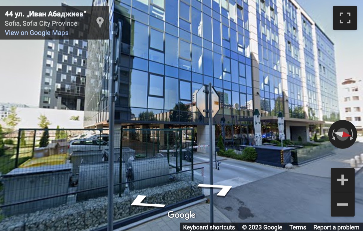 Street View image of Office A building, Floor 4, 2 Ivan Abadjiev Street, Tzarigrasko Shosse, Sofia