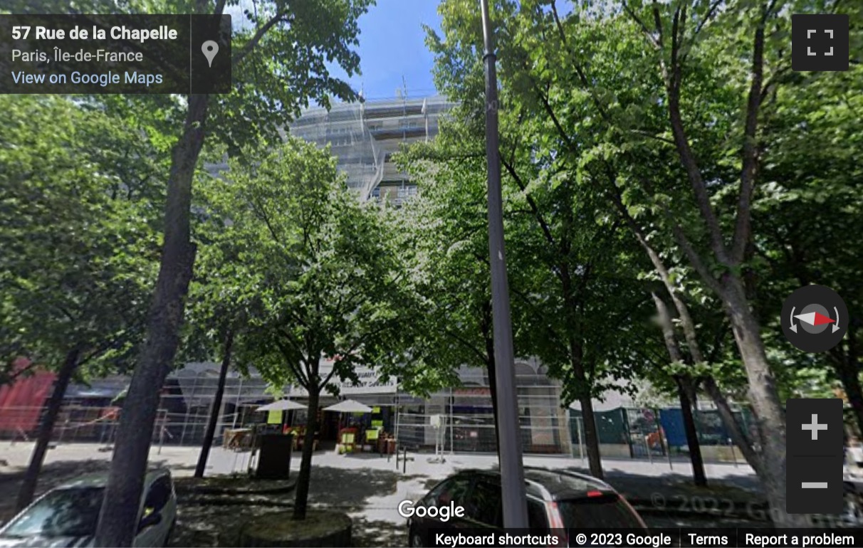 Street View image of 55 Ter rue de la chapelle, Paris