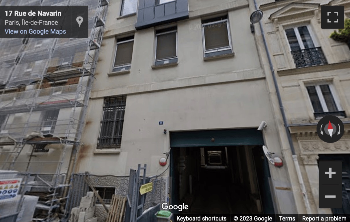 Street View image of 18 rue de Navarin, Paris