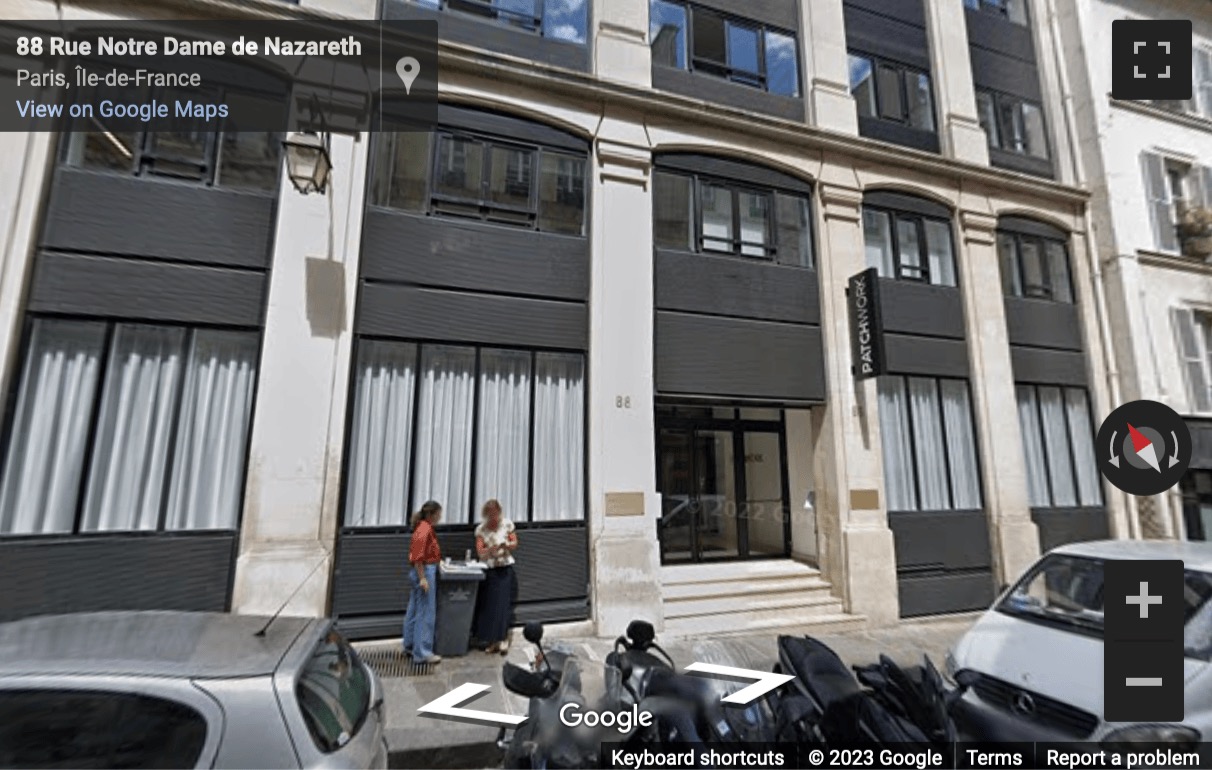 Street View image of 86-90 rue Notre Dame de Nazareth 3e, Paris