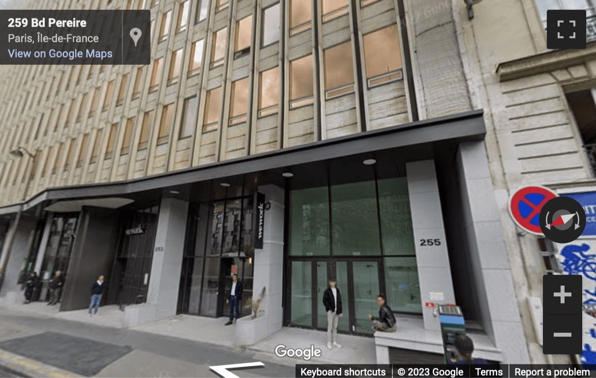 Street View image of 255 Boulevard Pereire, Paris