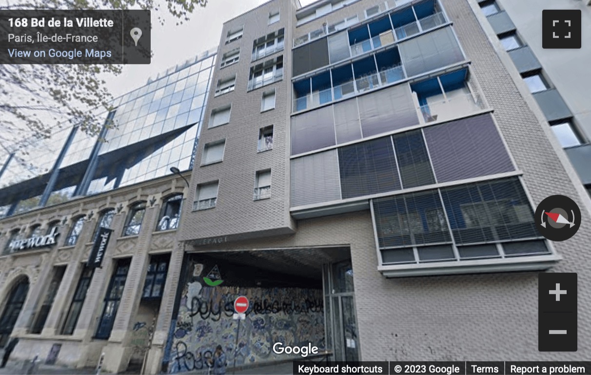 Street View image of 170 bld de la Villette, Paris