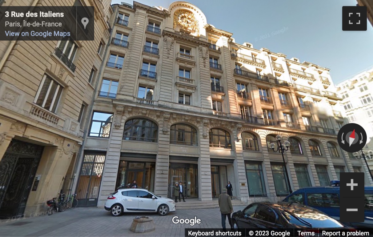 Street View image of 5 Rue des Italiens, Paris