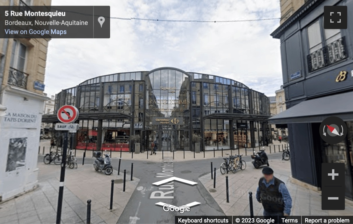 Street View image of Centre Les Grands Hommes, Place des Grands Hommes, Bordeaux, Gironde