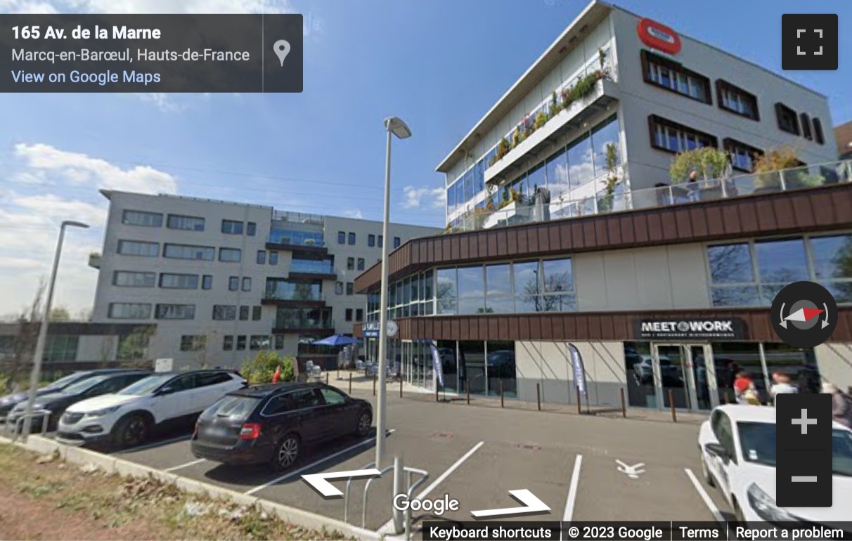 Street View image of 165 avenue de la Marne, 59700, Marcq-en-Baroeul, Nord