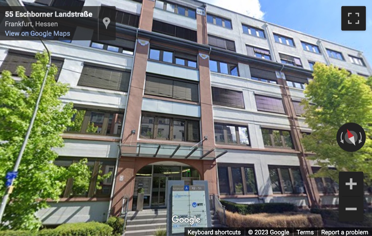 Street View image of Eschborner Landstraße 42-50, Etage 3, Haus B, Frankfurt, Hesse