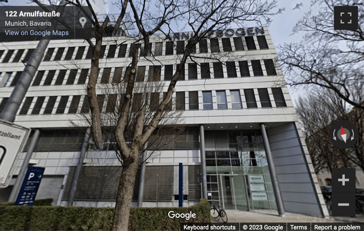 Street View image of Design Offices München Arnulfbogen, Arnulfstraße 122-126, Munich, Bavaria