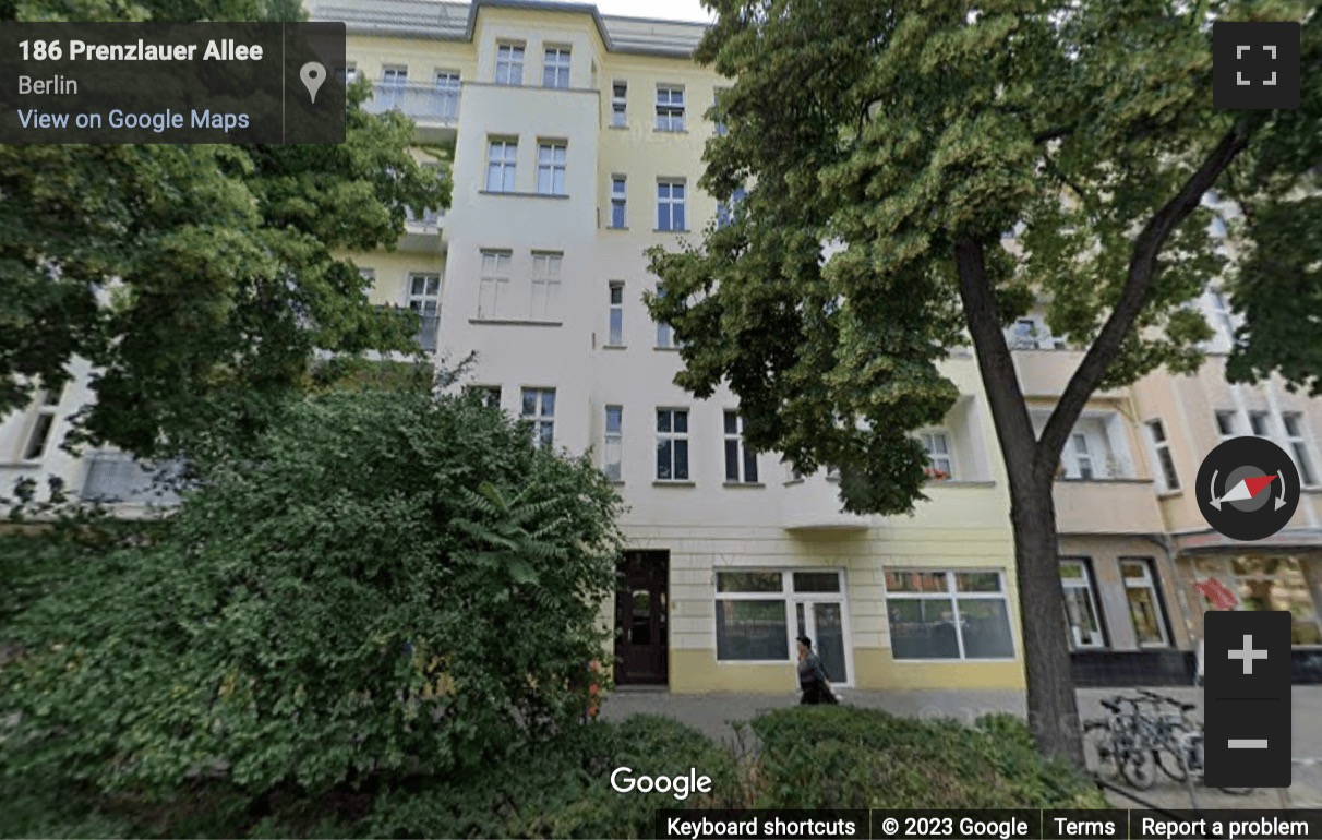 Street View image of Prenzlauer Allee 186, Berlin, Brandenburg