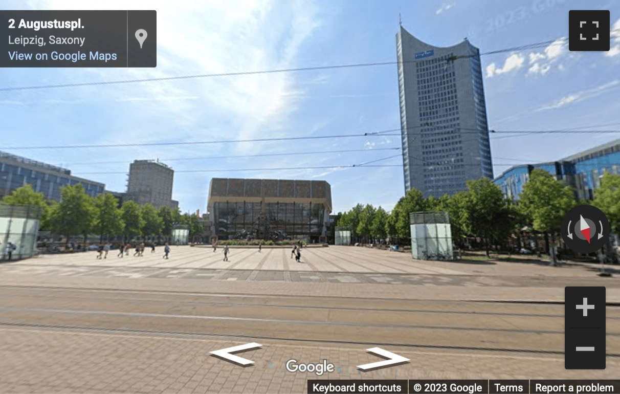 Street View image of Augustusplatz 1-4, Leipzig, Saxony