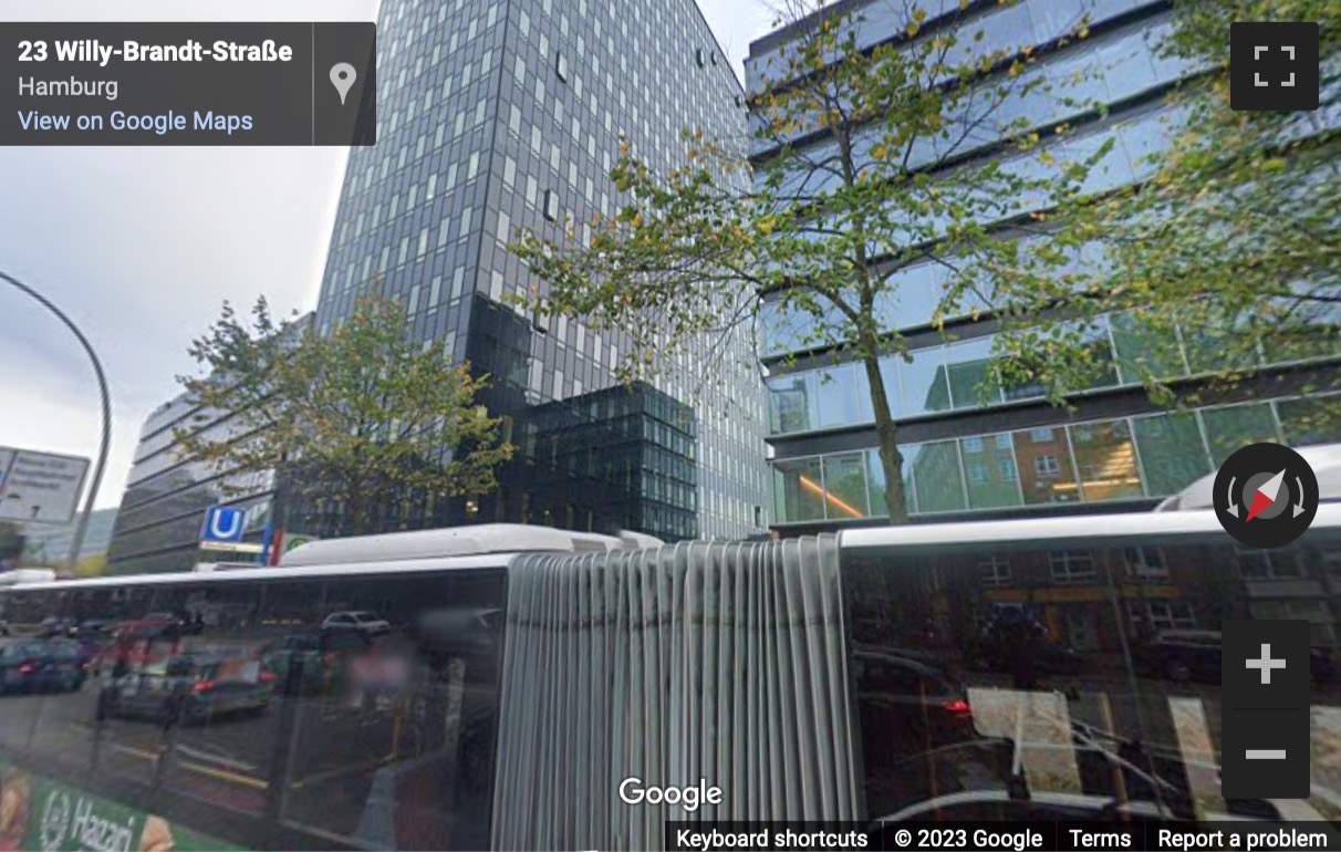 Street View image of Willy-Brandt-Straße 23, Hamburg, Schleswig Holstein