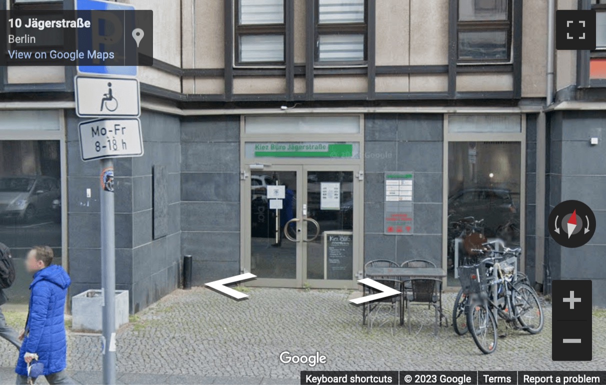 Street View image of Jägerstraße 63D, Berlin, Brandenburg