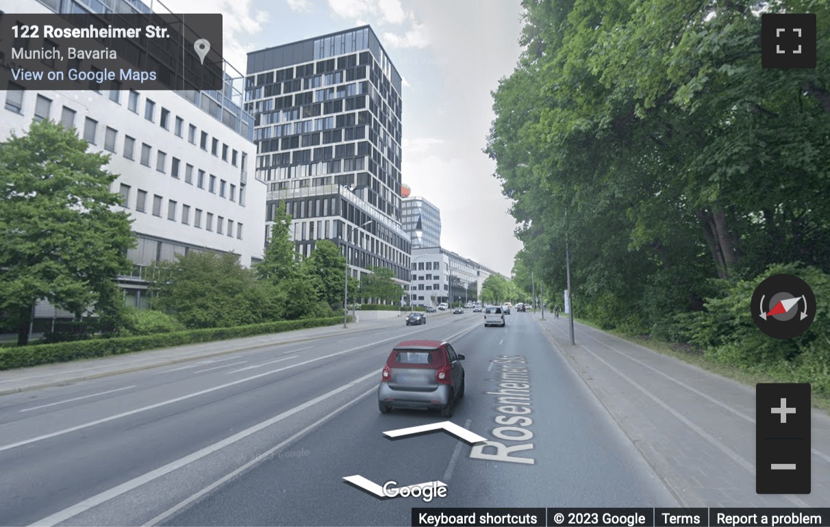 Street View image of Rosenheimerstrasse 143c, Munich, Bavaria