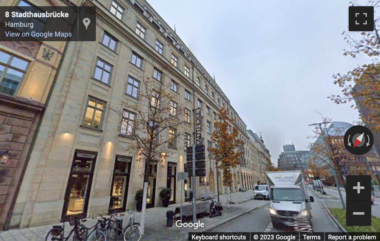 Street View image of Stadthausbrücke 6-8, Hamburg, Schleswig Holstein