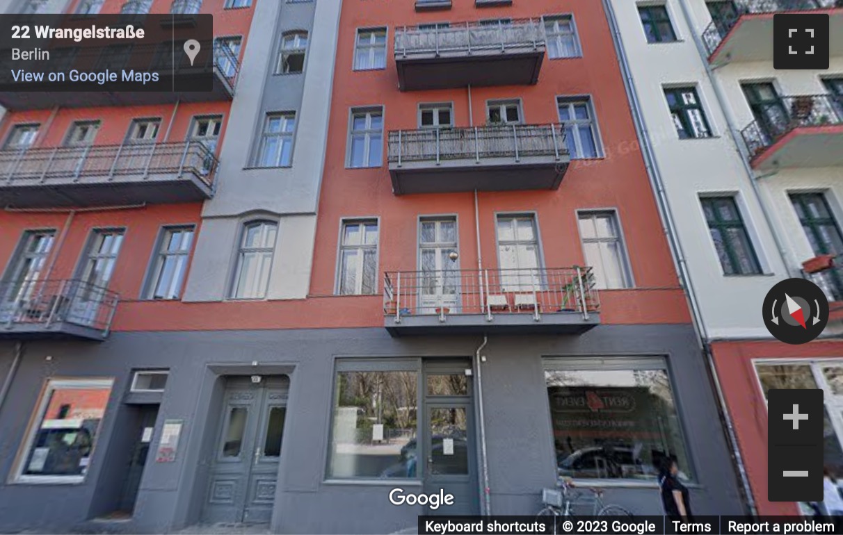 Street View image of Wrangelstraße 22, Berlin, Berlin State