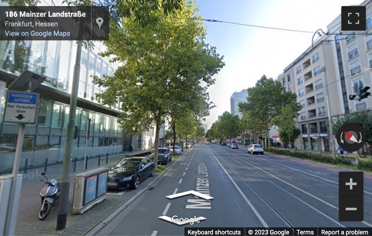 Street View image of Mainzer Landstraße 178-190, Frankfurt, Hesse