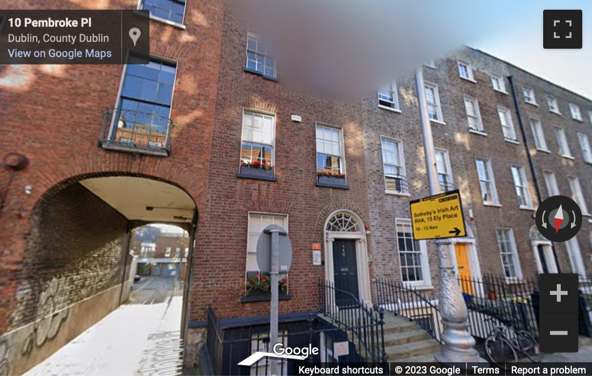 Street View image of 10 Pembroke Street Upper, Dublin