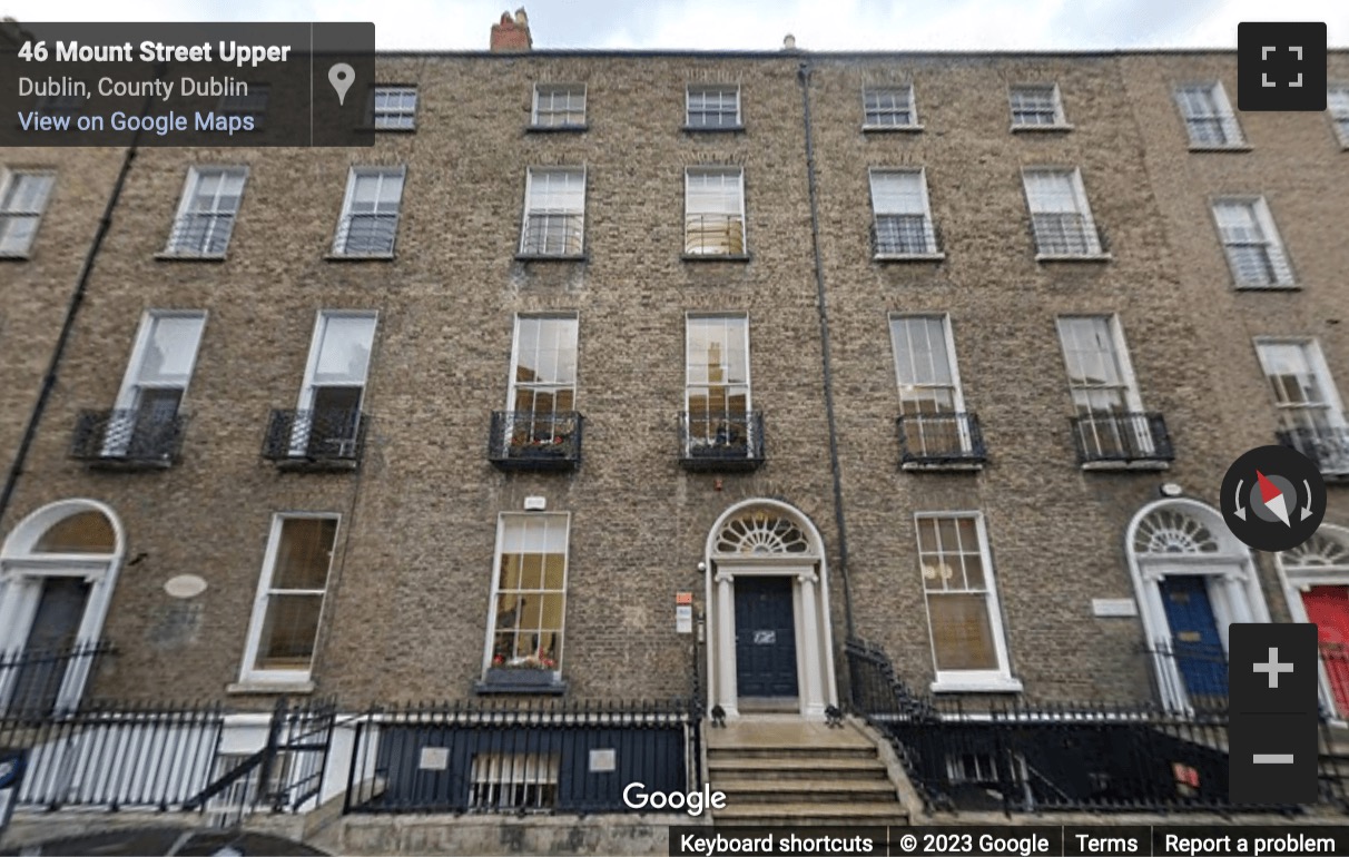 Street View image of 17 Mount Street Upper, Dublin