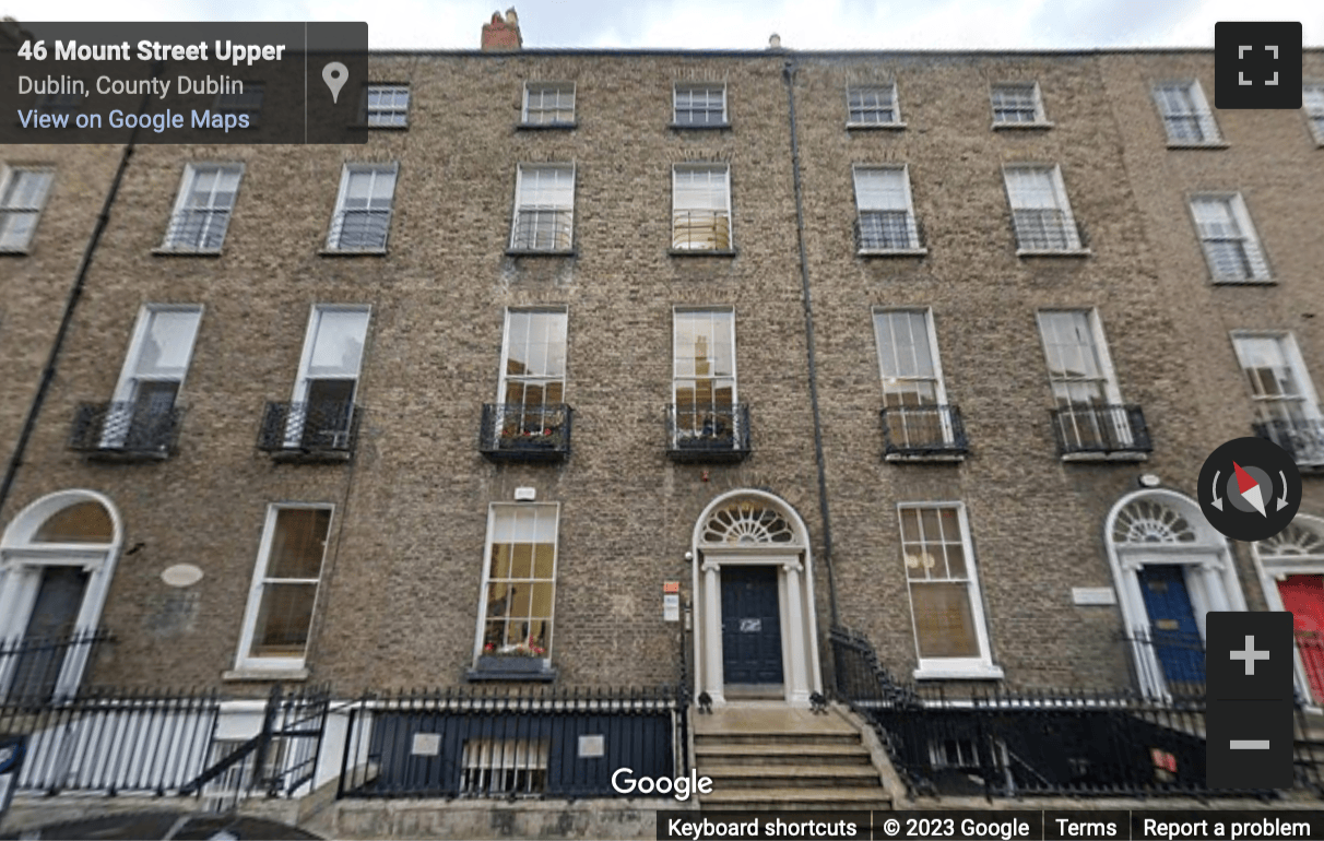 Street View image of 17 Mount Street Upper, Dublin