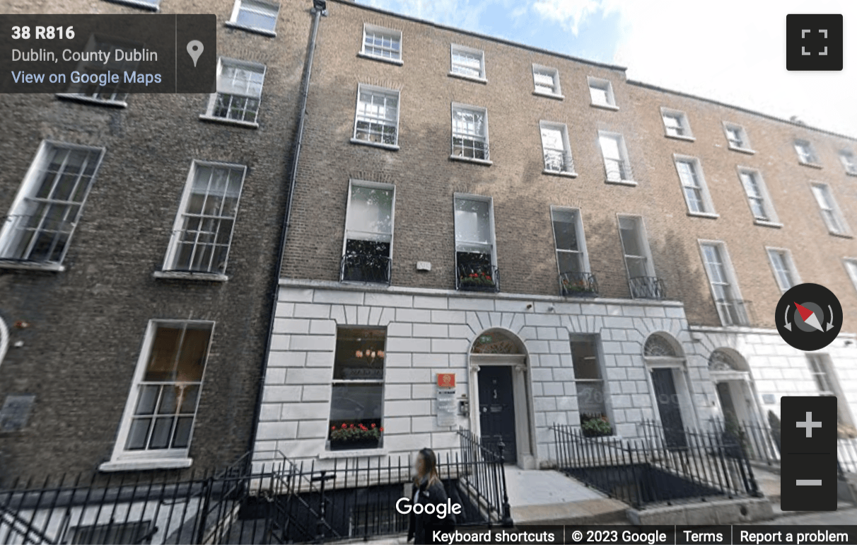 Street View image of 38, 39 Baggot Street Lower, Dublin