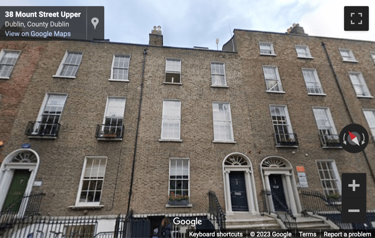 Street View image of 26-27 Mount Street Upper, Dublin