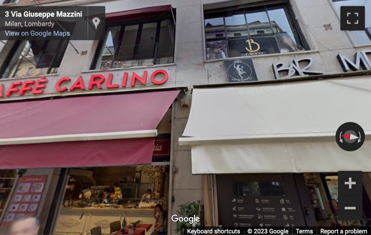 Street View image of Via Giuseppe Mazzini 9, Milan