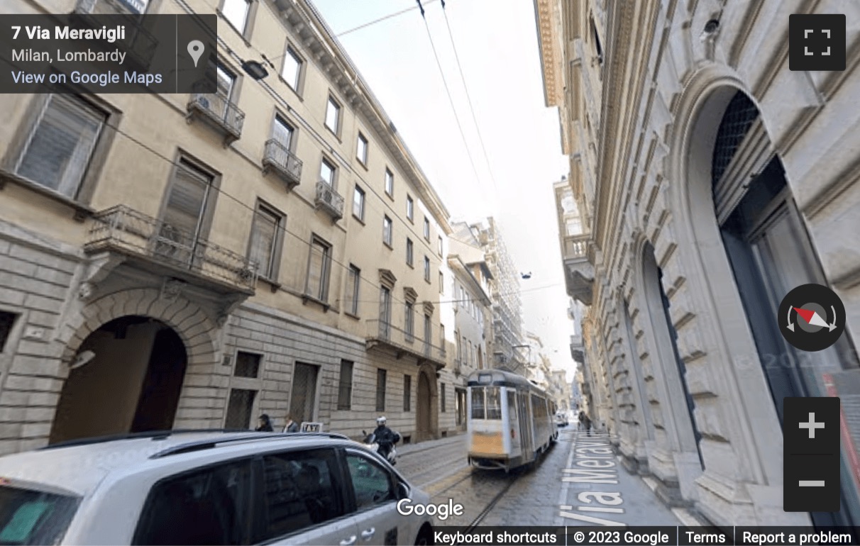 Street View image of Via Meravigli 2, Milan, Italy