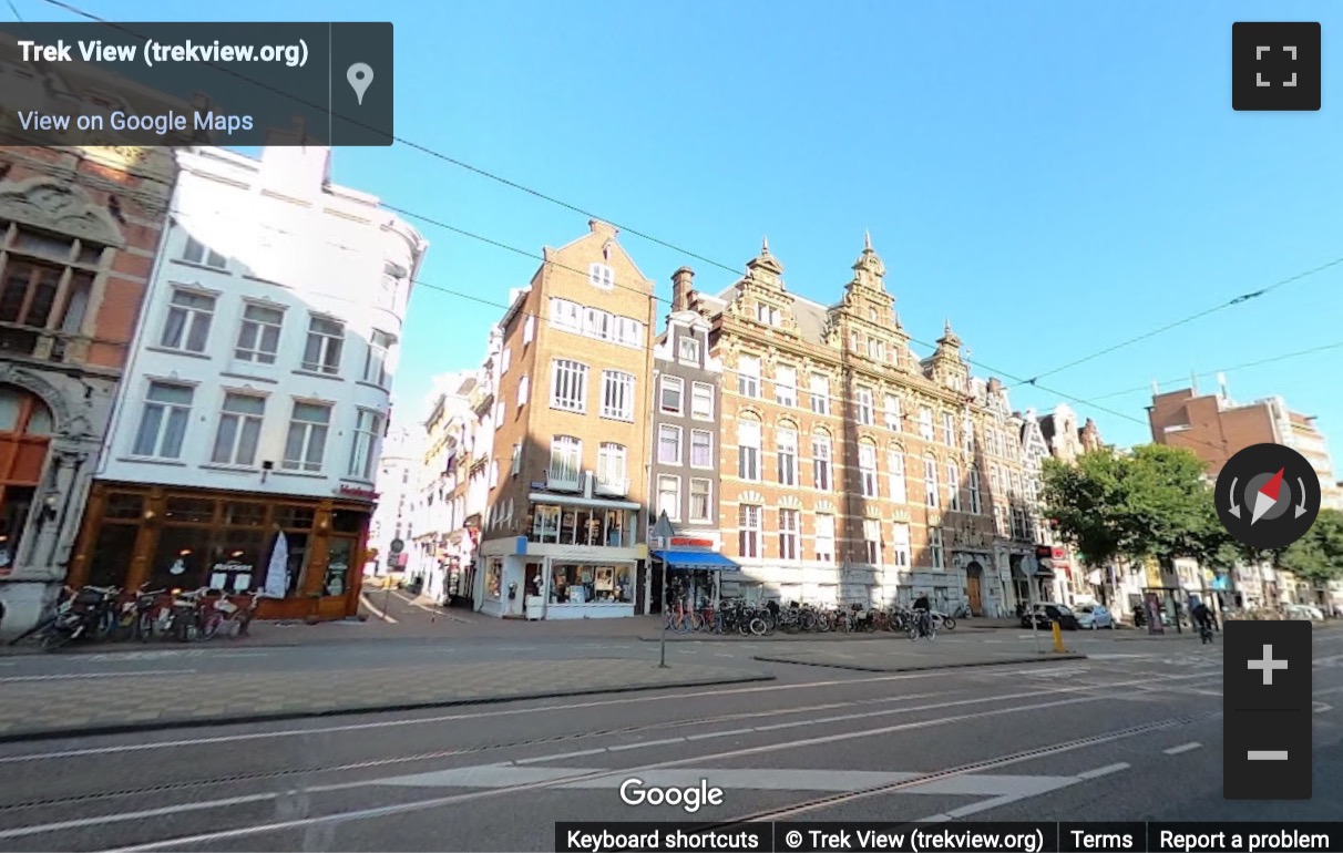 Street View image of Nieuwezijds Voorburgwal 162, Amsterdam, North Holland