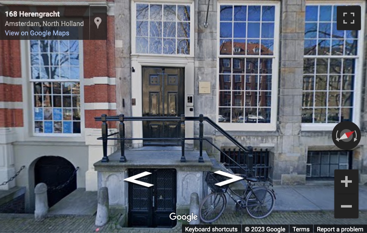 Street View image of Herengracht 168, Amsterdam, North Holland