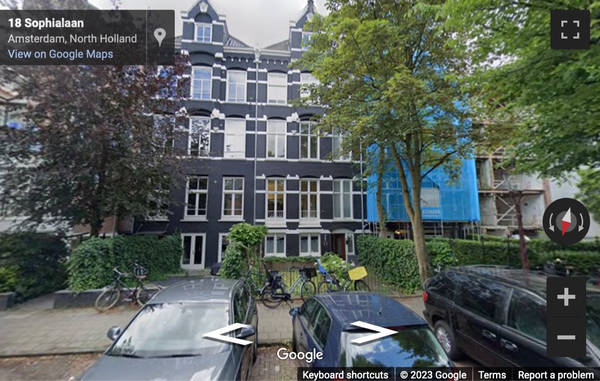 Street View image of Sophialaan 21, Amsterdam, North Holland