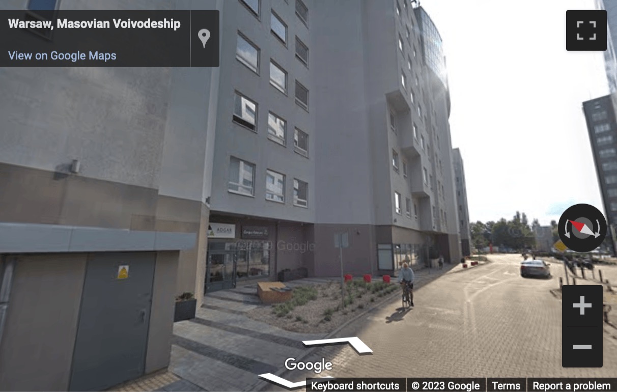 Street View image of Adgar Plaza One, Postępu 15, Warsaw