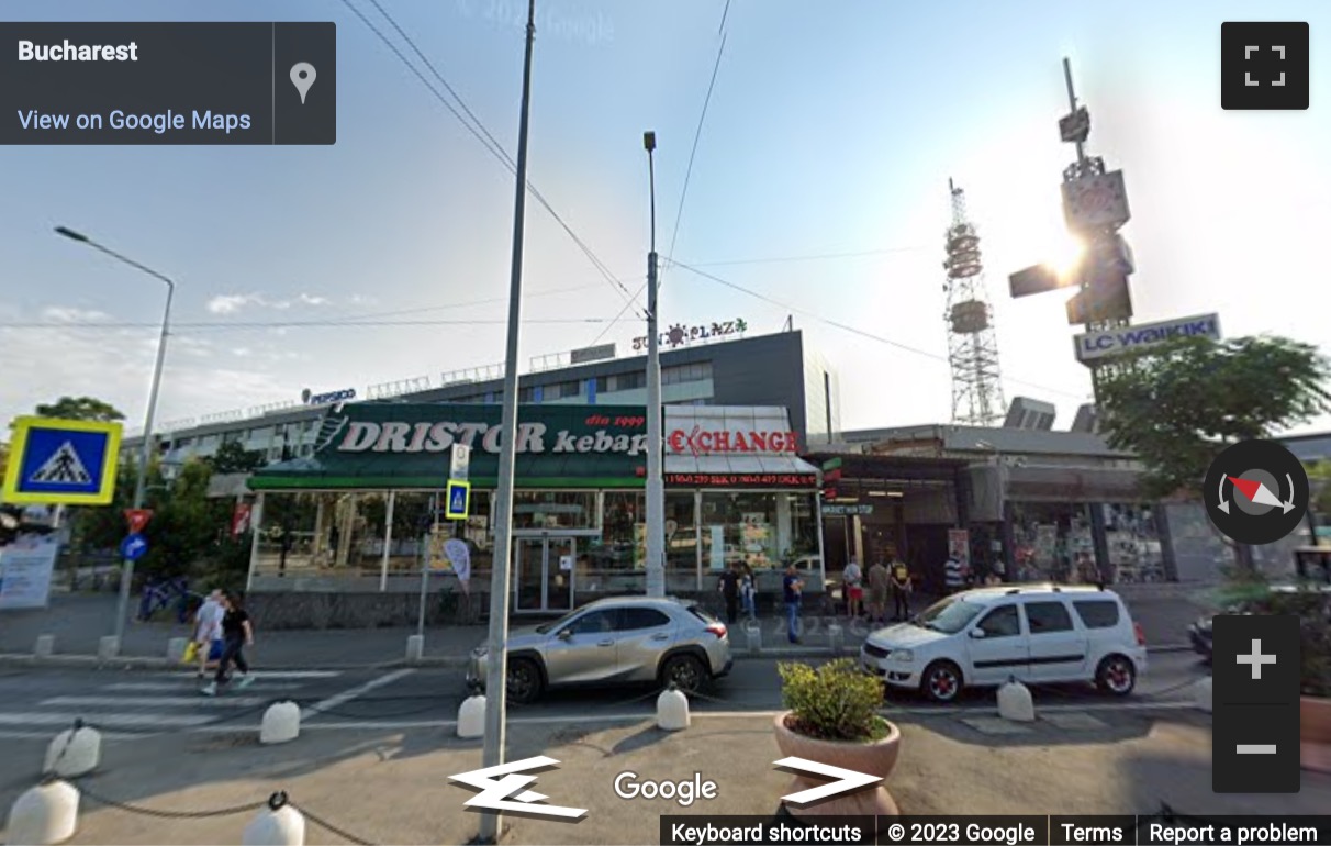 Street View image of Sun Plaza Shopping Centre building, 391 Vacaresti Street, District 4, Bucharest