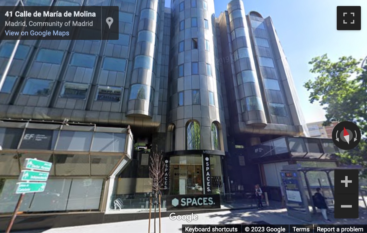 Street View image of C/ María de Molina 41, Madrid