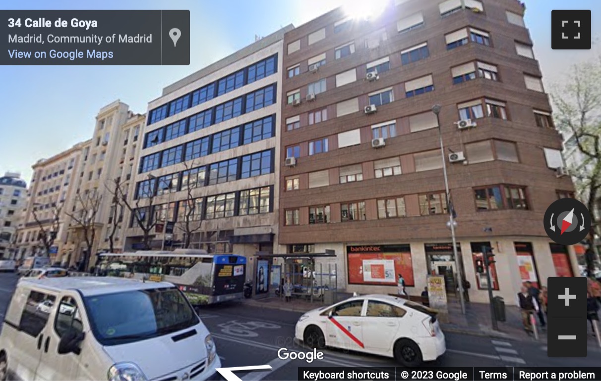 Street View image of Calle de Goya 36, Madrid