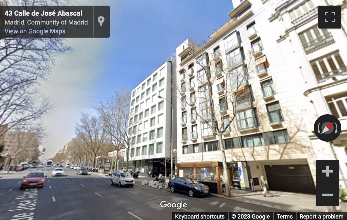 Street View image of Jose Abascal 41, Madrid