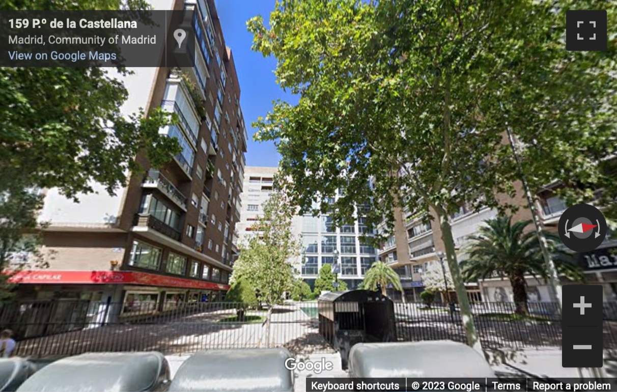 Street View image of Utopicus Castellana, Paseo de la Castellana, 163, Madrid