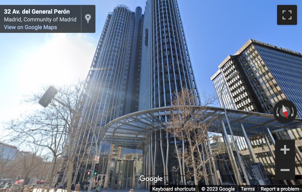 Street View image of Paseo de la Castellana, 95, plantas 28 y 29, Madrid