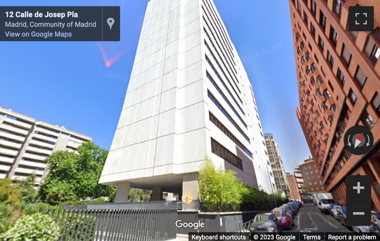 Street View image of Príncipe de Vergara, 132, Floor 3, 9 & 12, Madrid