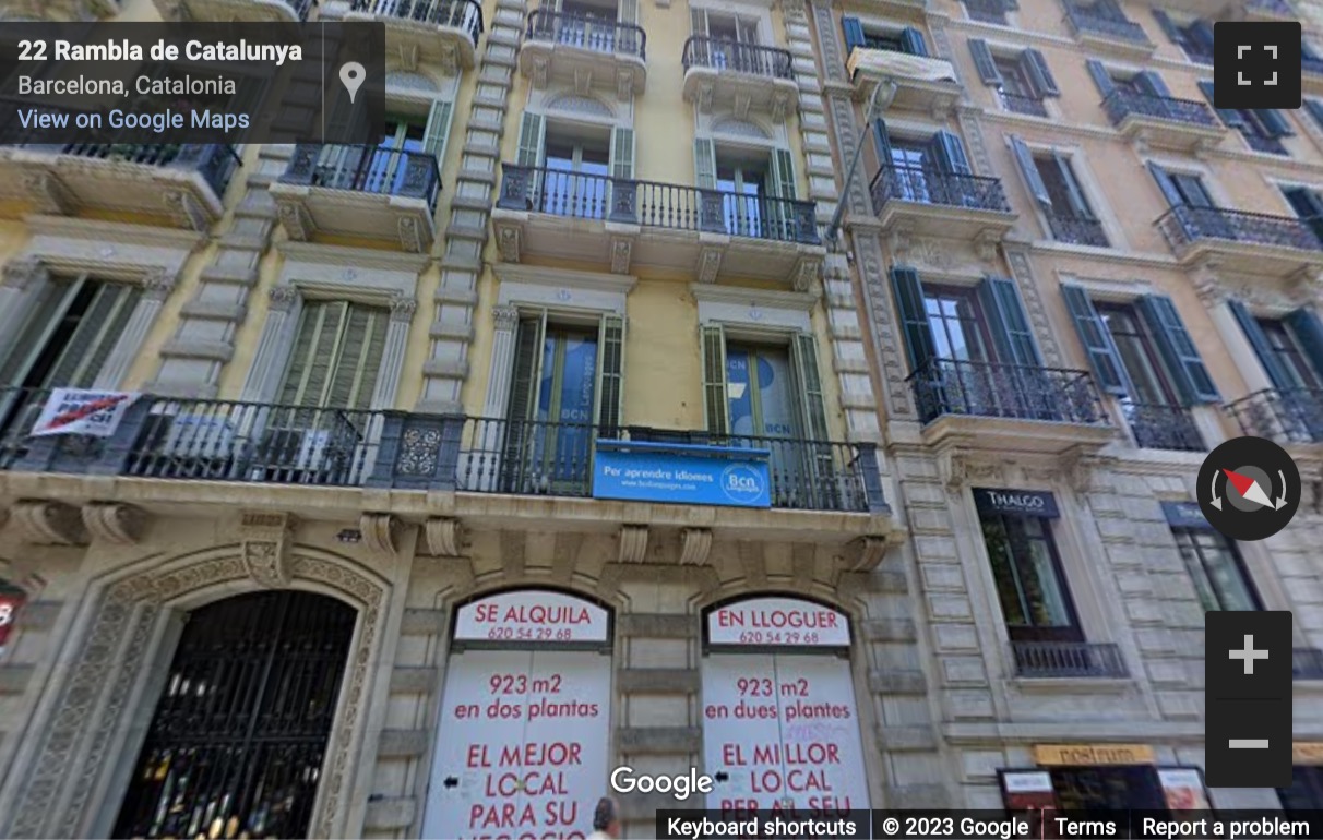 Street View image of Rambla de Catalunya, 18, Barcelona