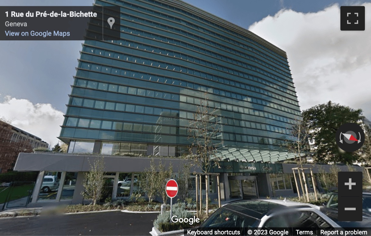 Street View image of 6th floor Nations Business Center, Rue du Pré-de-la-Bichette 1, Geneva