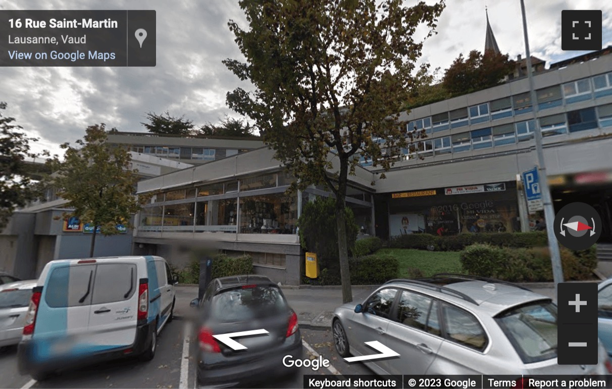 Street View image of Rue Saint-Martin 7, Lausanne