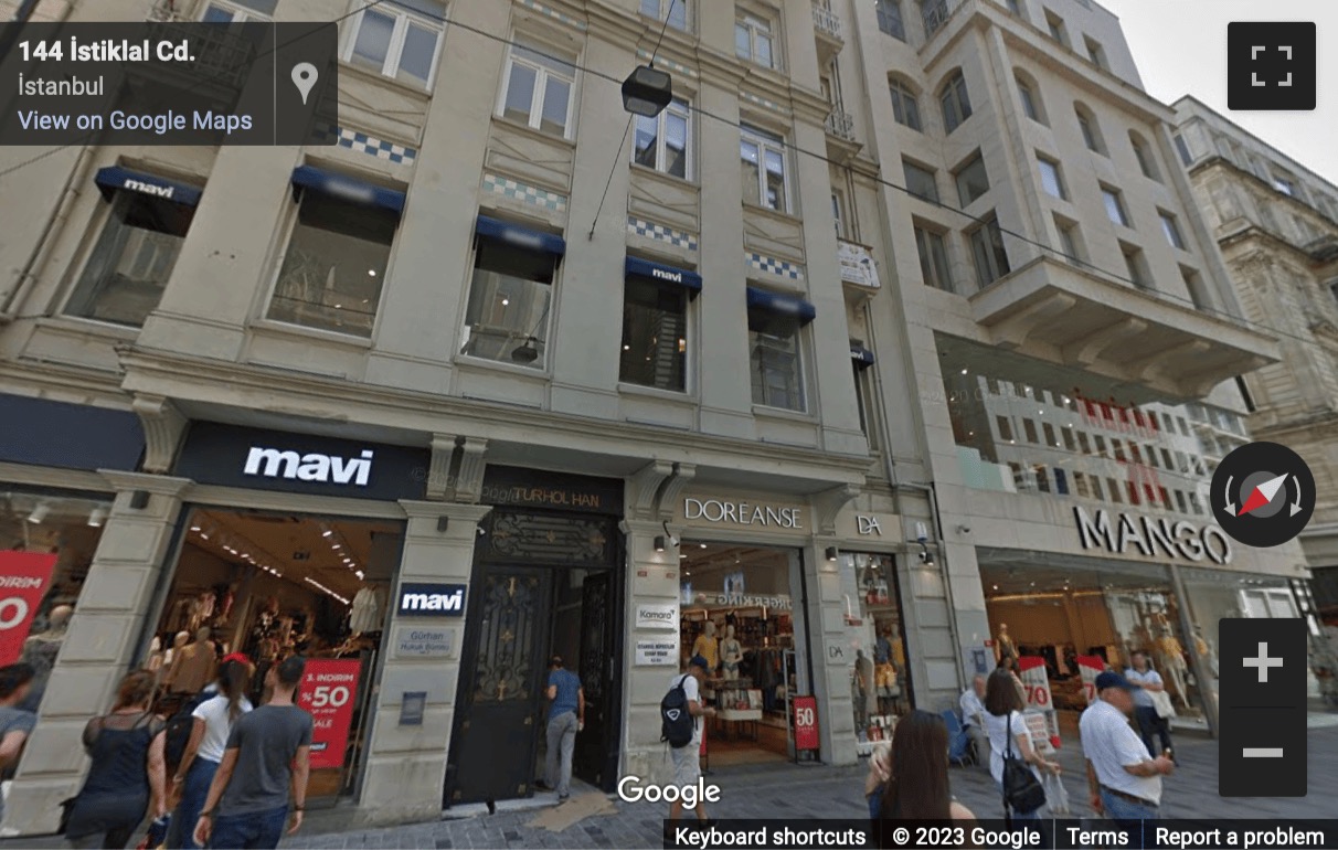 Street View image of Istiklal Cd. 189 Tomtom Mh. Beyoğlu, Istanbul