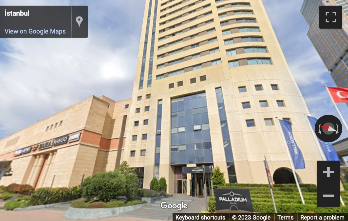 Street View image of Halk Caddesi No: 8/A, Kat 2 & 3, Palladium Ofis ve Residence BinasÄ±, Istanbul