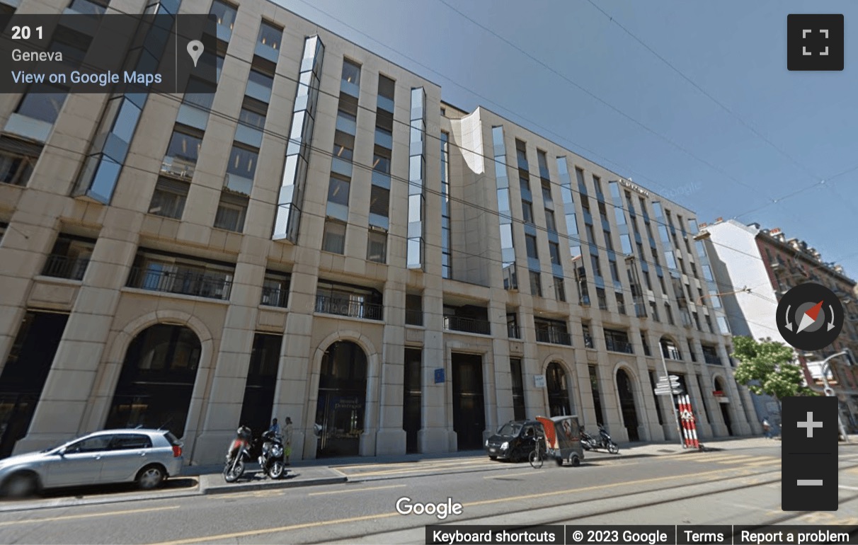 Street View image of Rue de Lausanne 11-19, Geneva