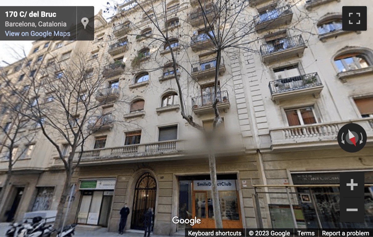 Street View image of CARRER BRUC 149 LOCAL 3, Barcelona