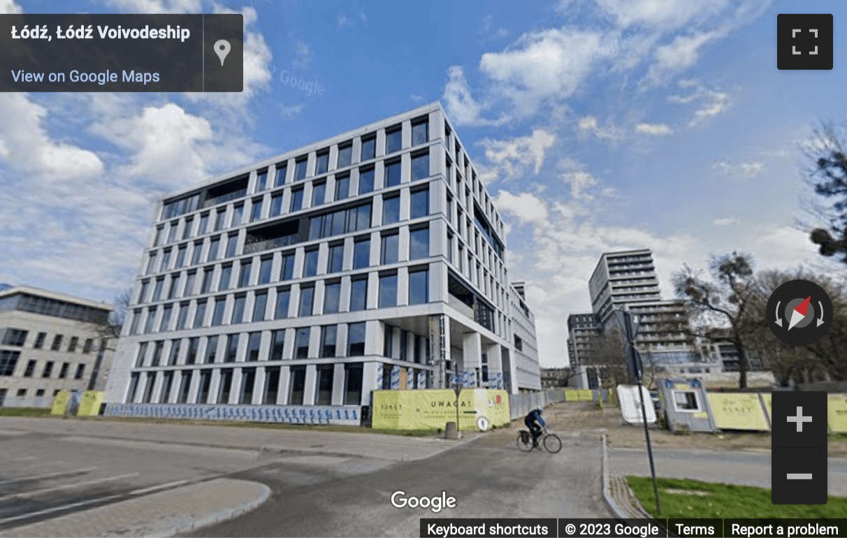 Street View image of Pilsudskiego 24, Lodz, Poland